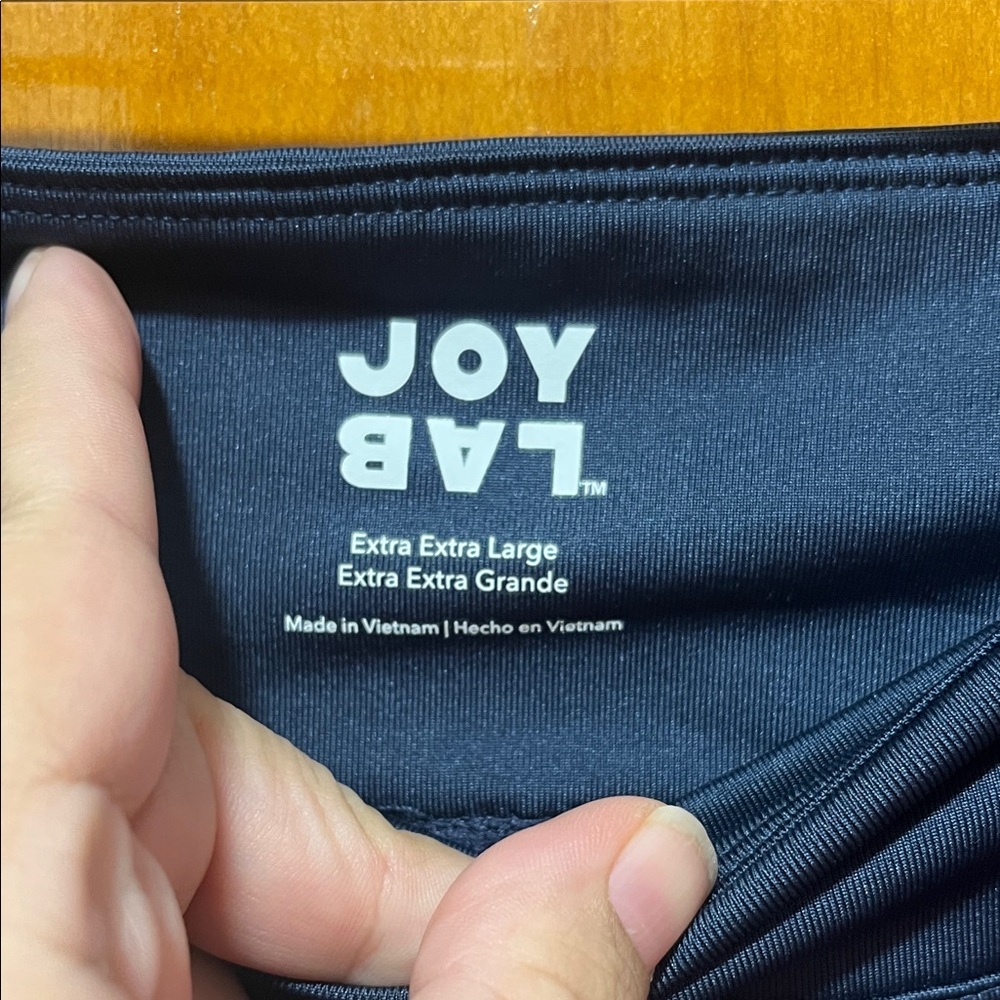 JoyLab Capris with Red Floral and Blue Accents - Picture 2 of 6